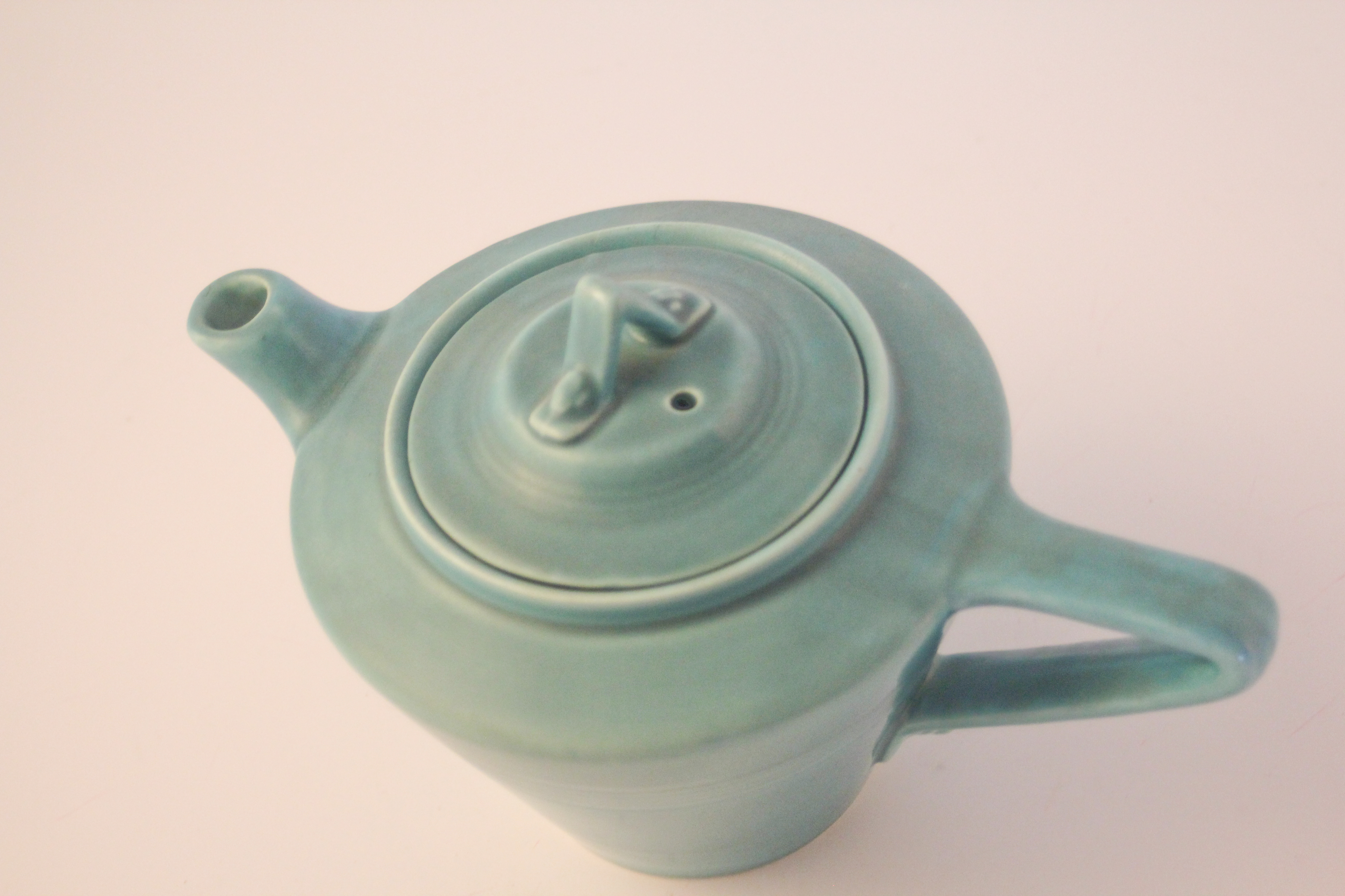Mid Century Modern Harlequin Teapot by Homer Laughlin