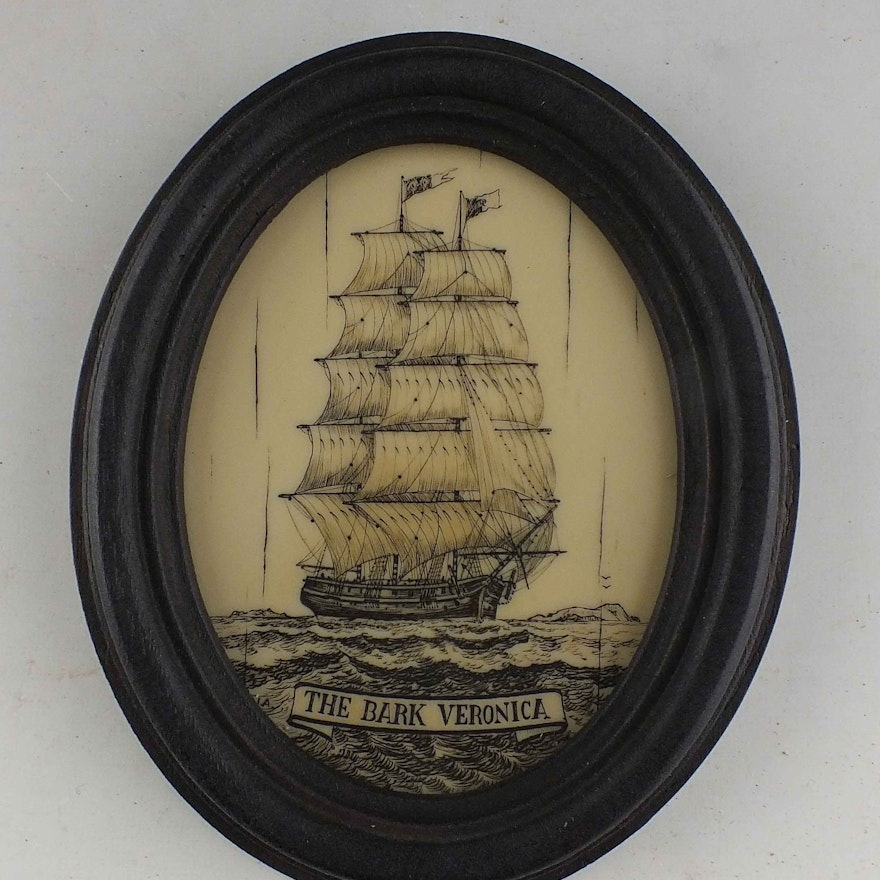  Reproduction Scrimshaw Etching
