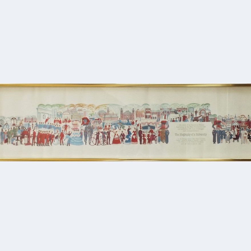 1962 Miami University Mural Print