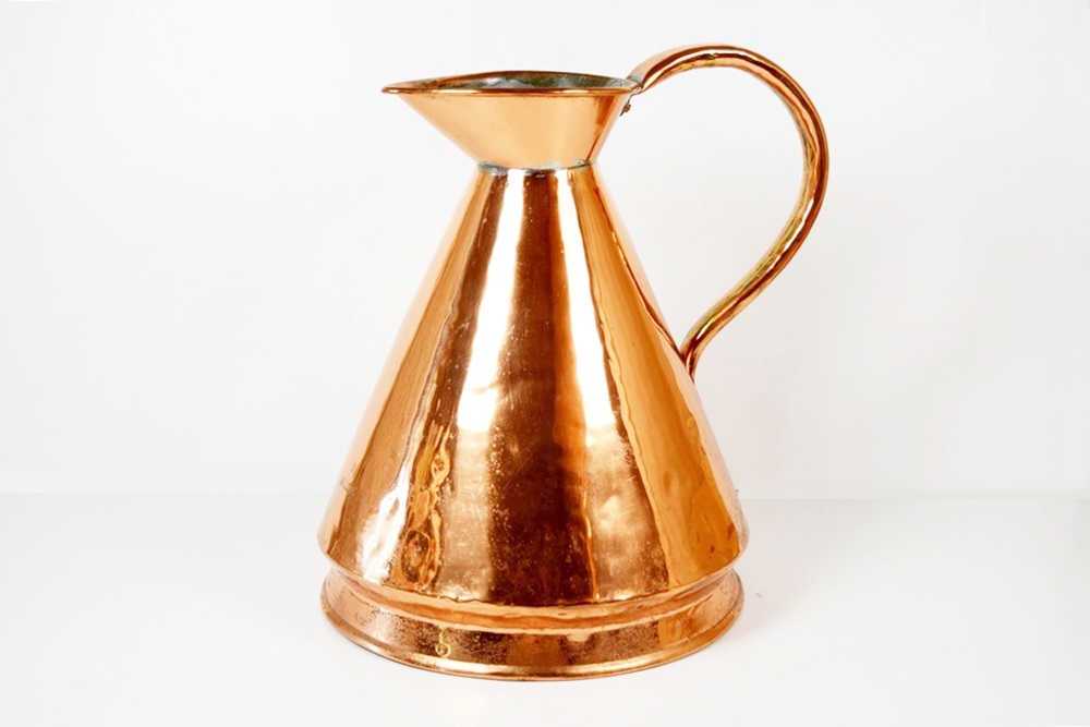 19th Century George V Copper Haystack Three Gallon Measure