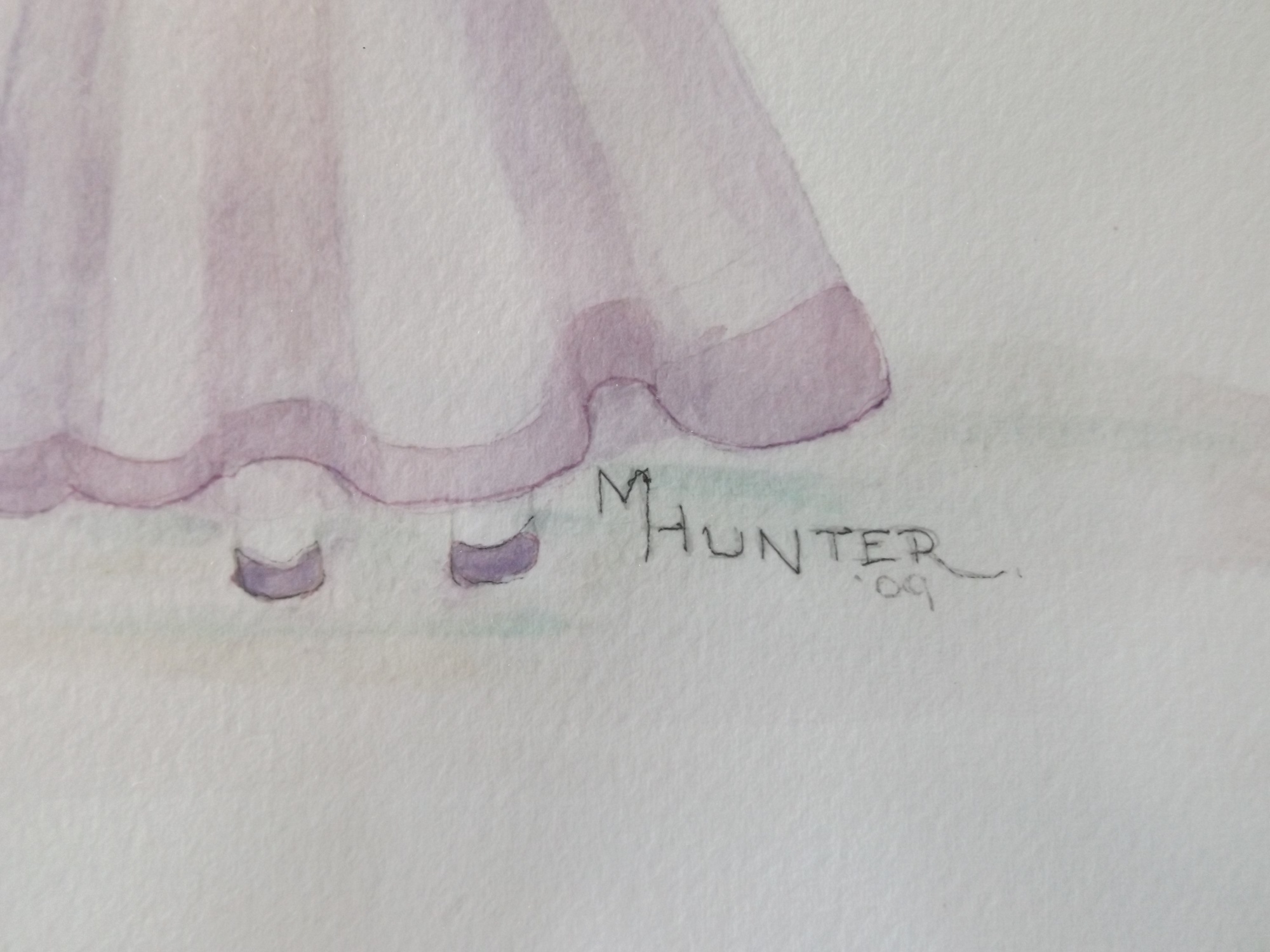 Original Watercolor Painting of Angels