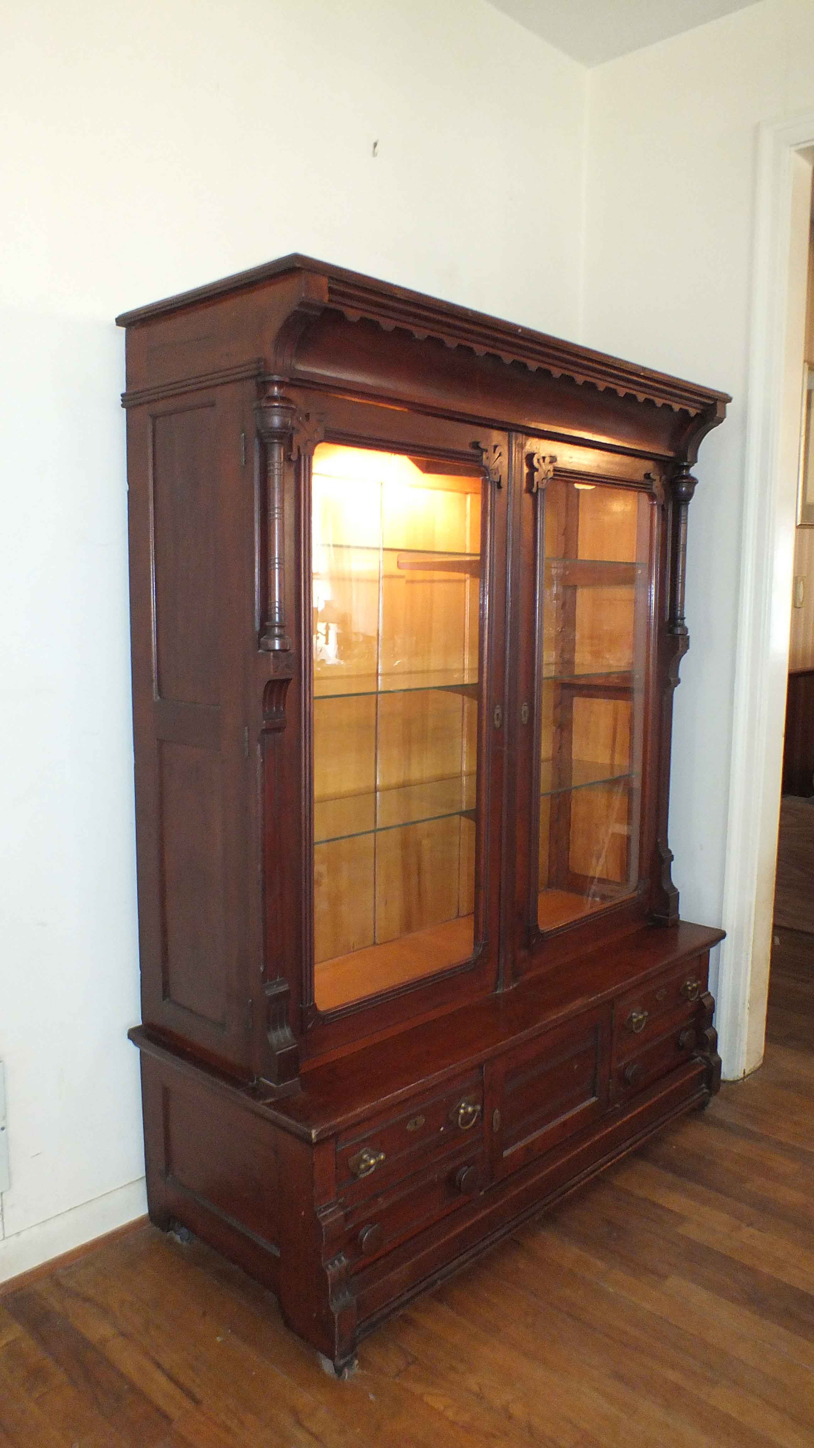 Antique Victorian Eastlake Curio Cabinet