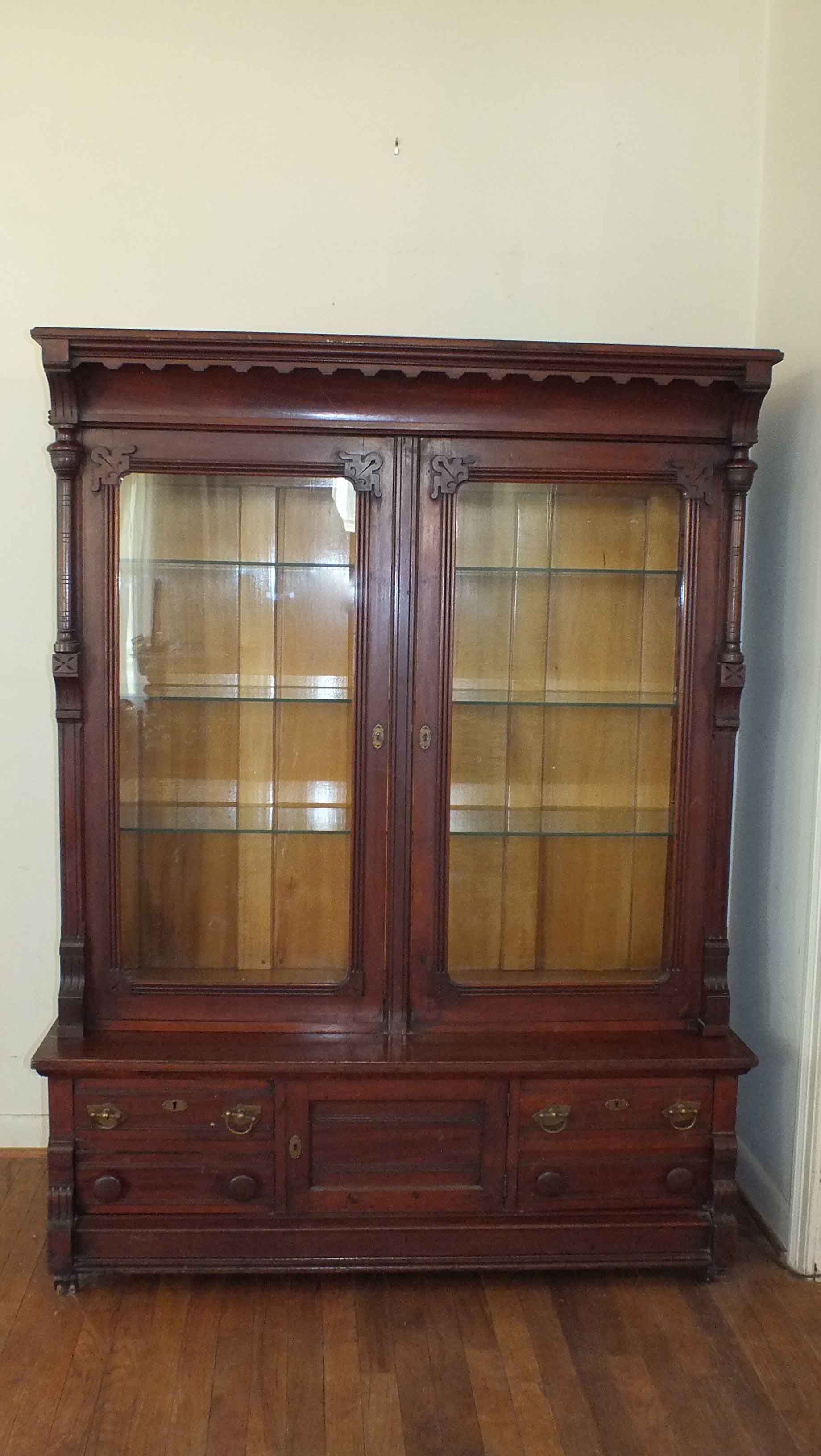 Antique Victorian Eastlake Curio Cabinet