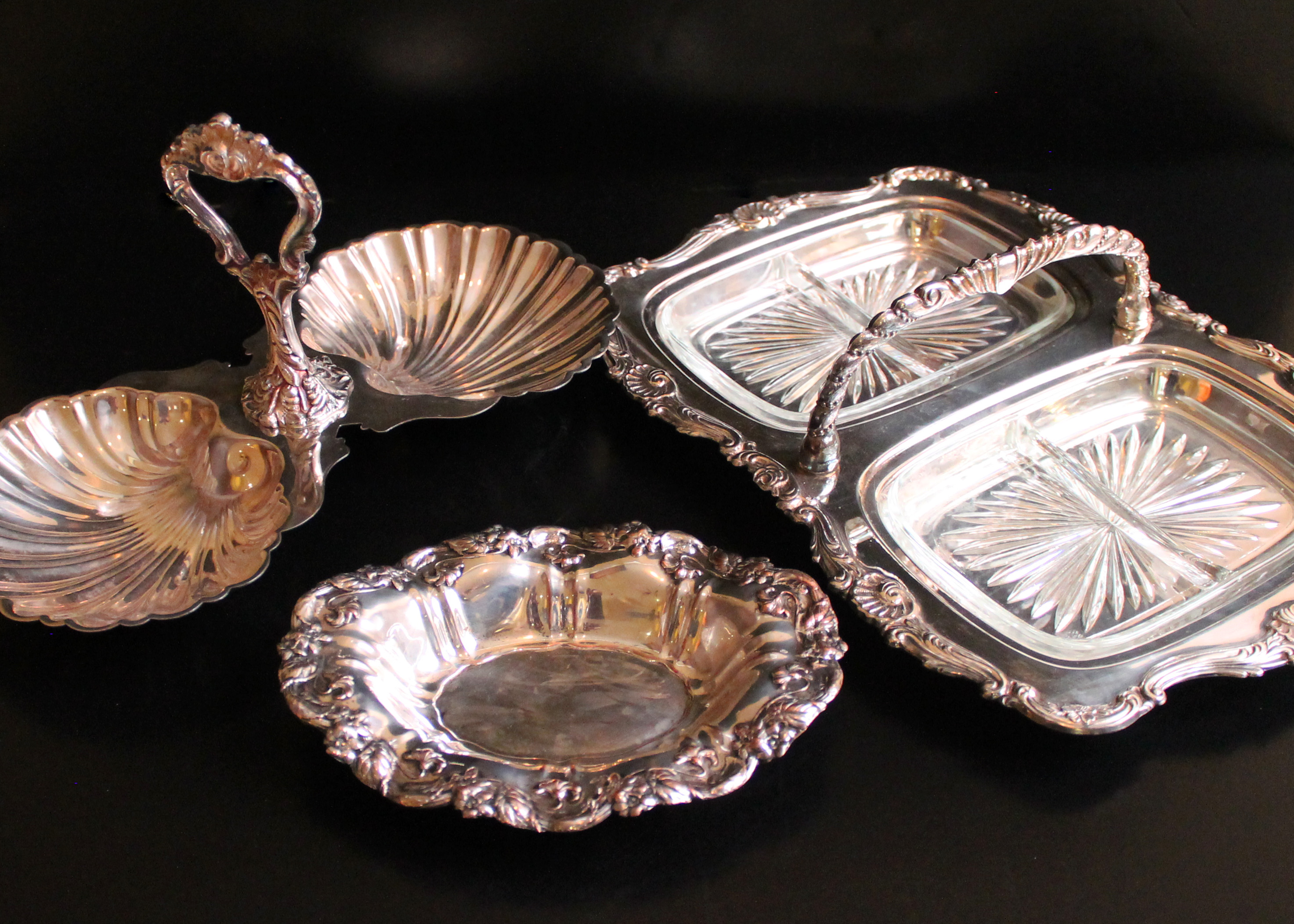 Set of Silver Plated Serving Dishes