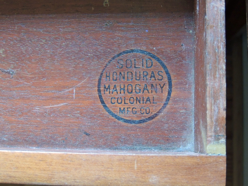 Colonial Manufacturing Mahogany Spinet Desk