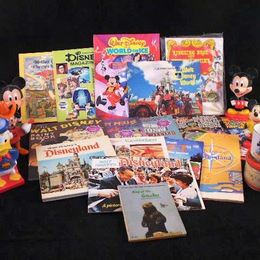 Assortment of Disney and Barnum & Bailey Memorabilia & Coin Banks