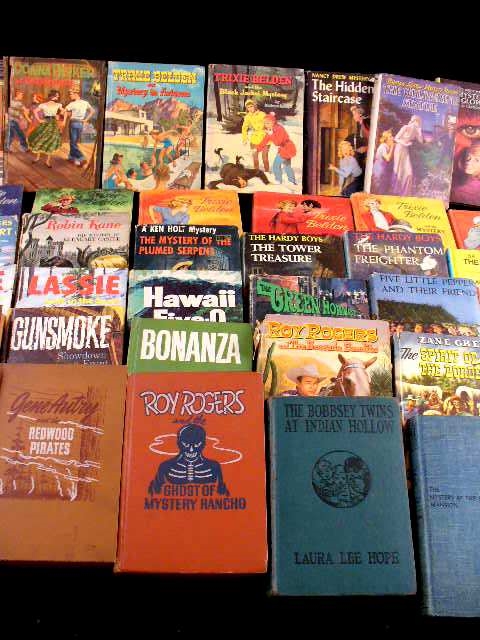 Library of Older Hardbound Books: Nancy Drew, Hardy Boys and More