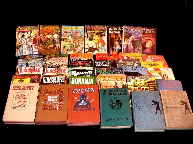 Library of Older Hardbound Books: Nancy Drew, Hardy Boys and More
