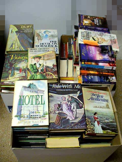 Big Box of Hardbound Books: Romance, Mysteries and More