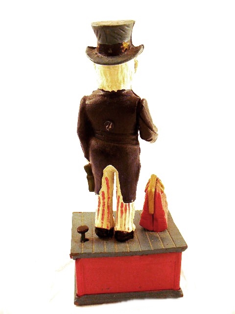 Uncle Sam Articulated Cast Iron Coin Bank