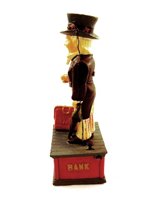Uncle Sam Articulated Cast Iron Coin Bank