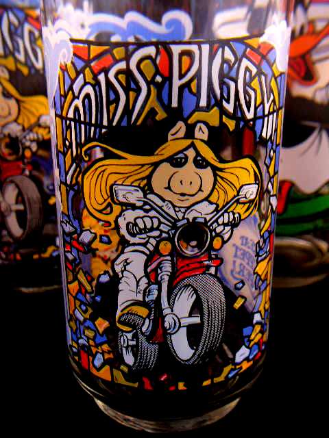 Set of Eight Glasses with Muppets, Disney Characters and More