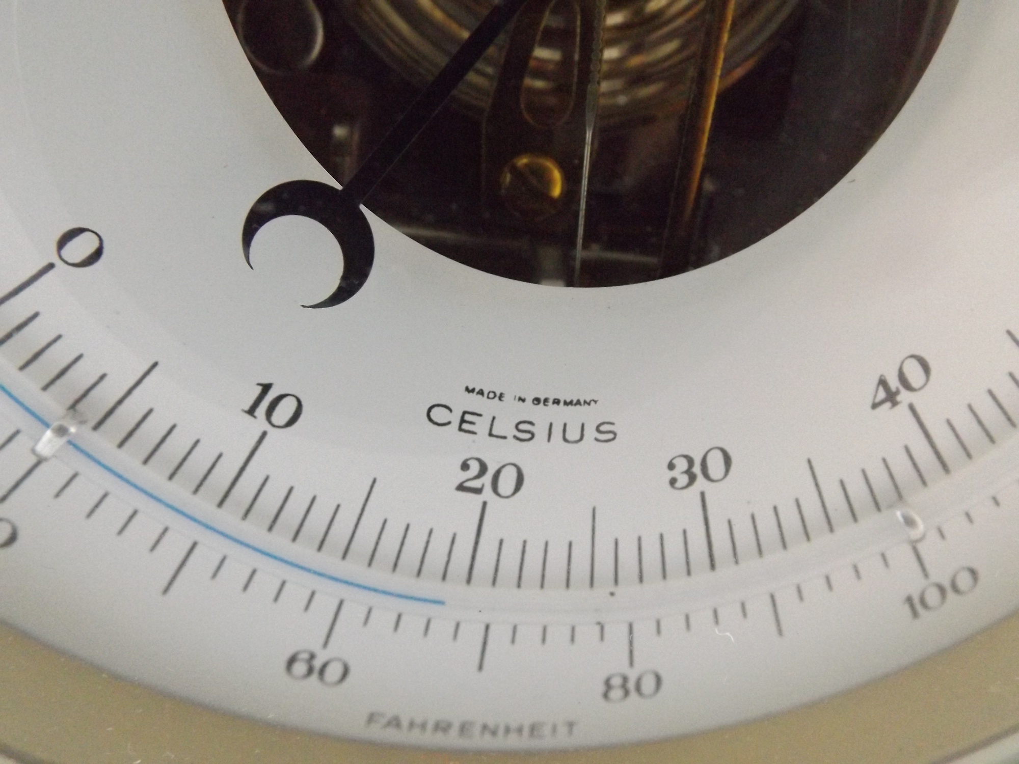 German Barometer with Brass Case