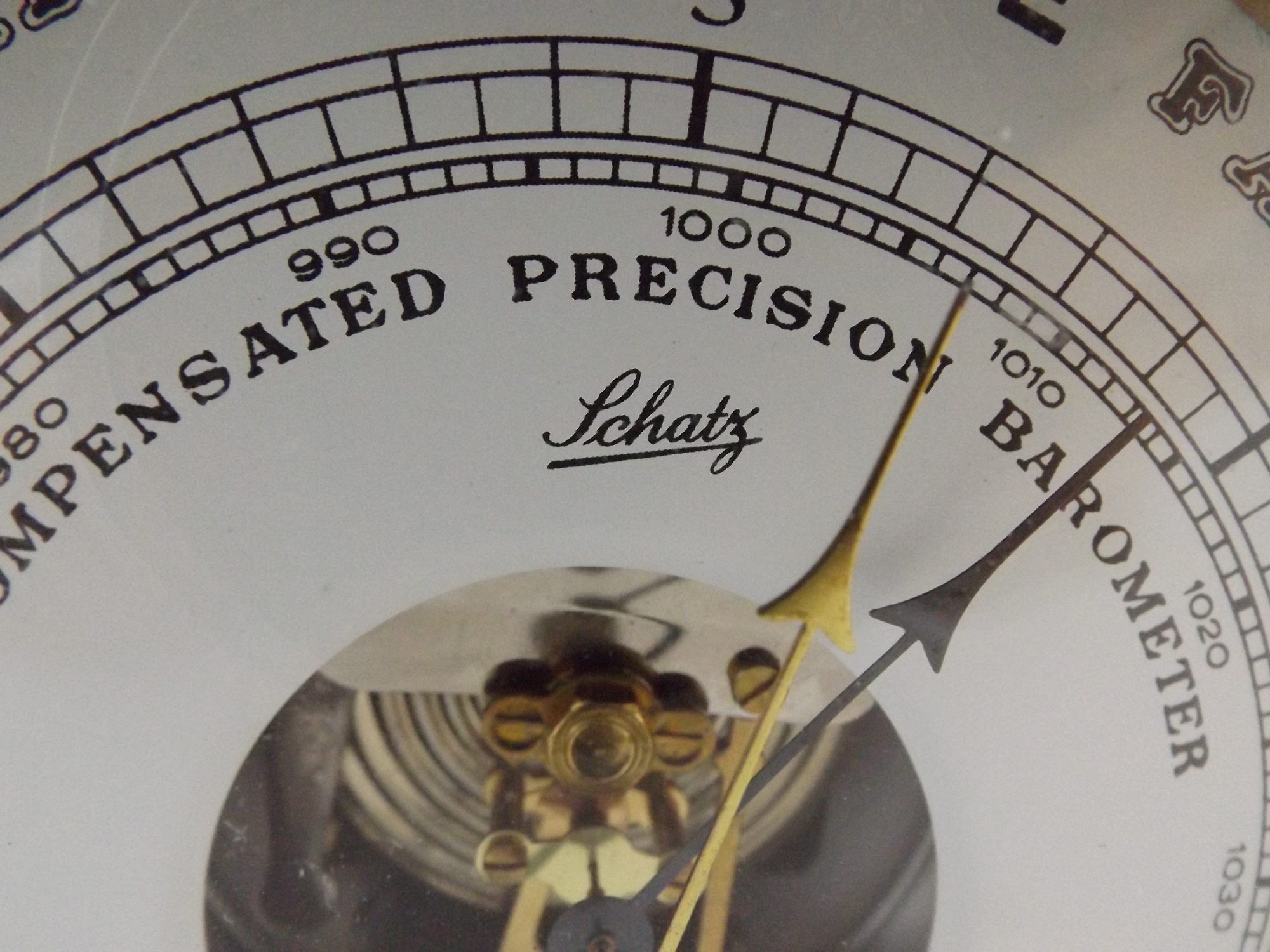 German Barometer with Brass Case