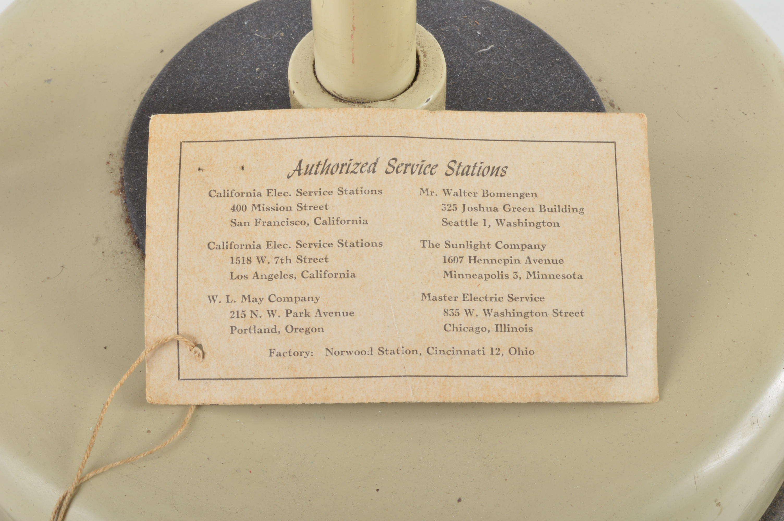 Circa 1940s Sperti Irradiation Lamp