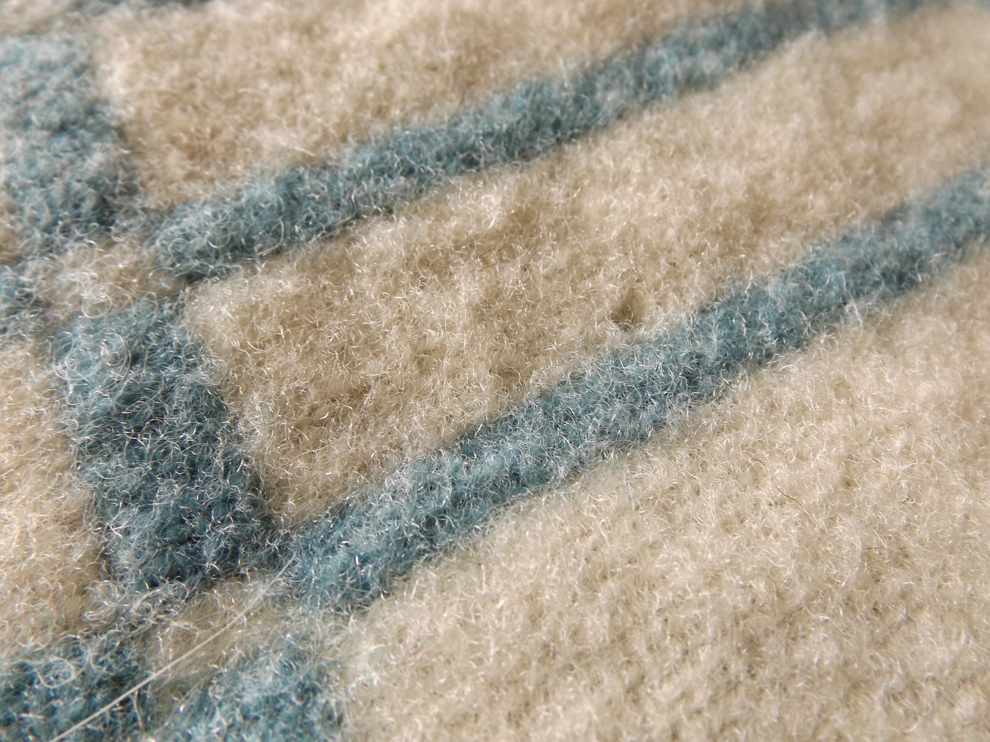 Vintage Homespun Wool Tattersall Blanket