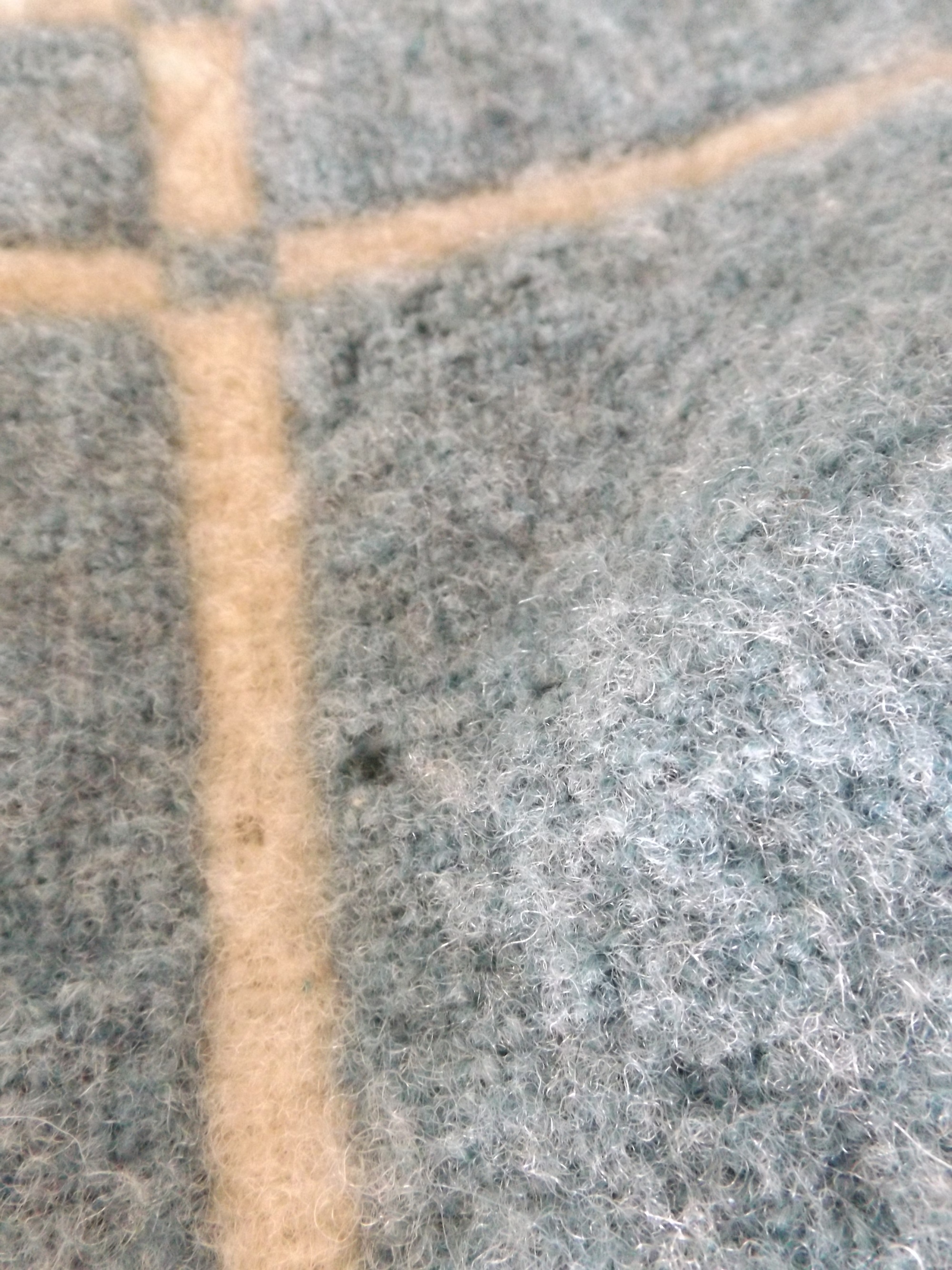 Vintage Homespun Wool Tattersall Blanket