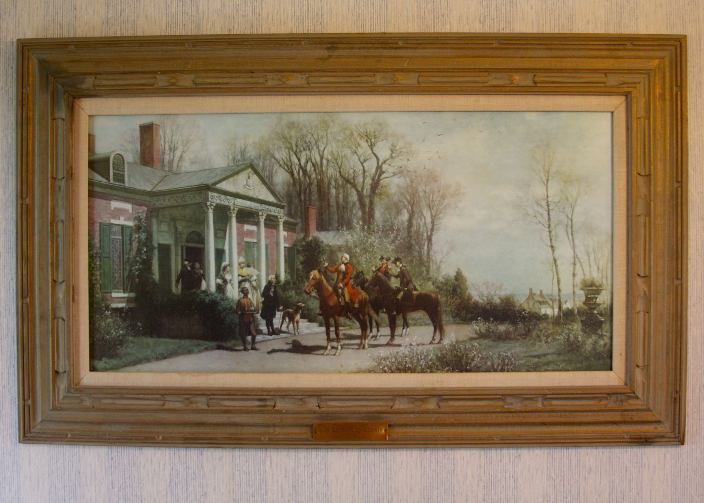 Framed Print of "Departing Guest"