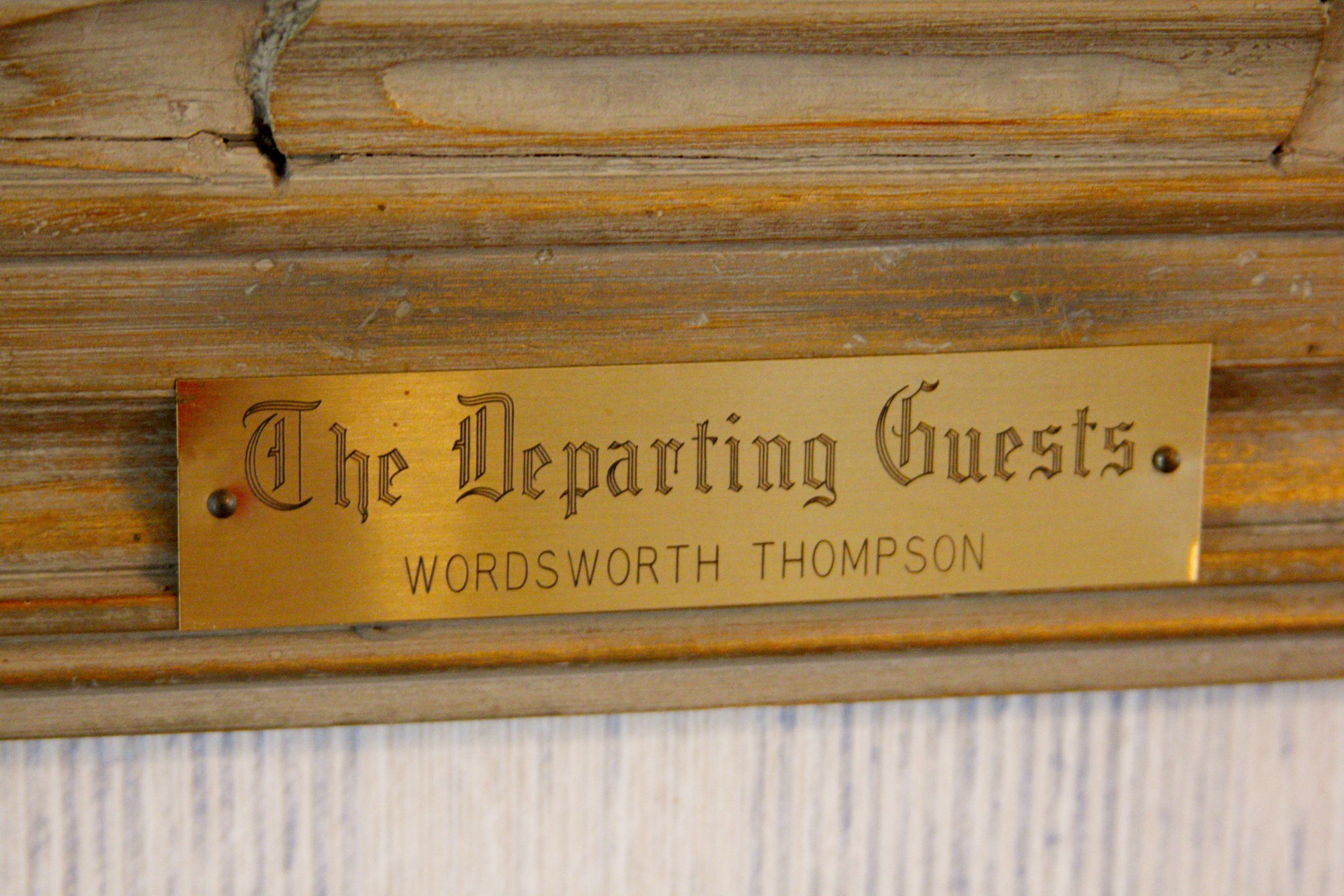 Framed Print of "Departing Guest"