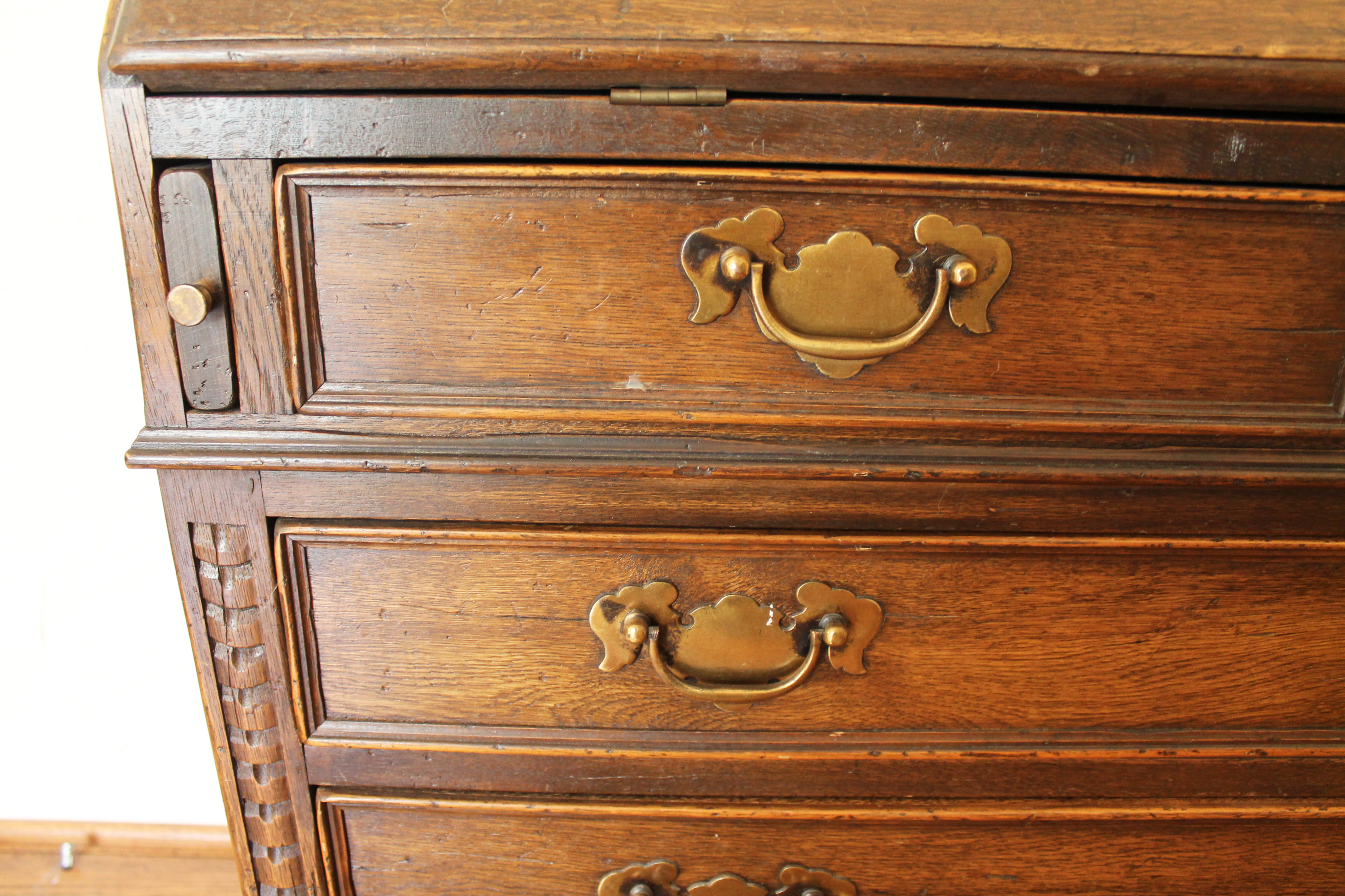 Ethan Allen English Made Oak Secretary Desk