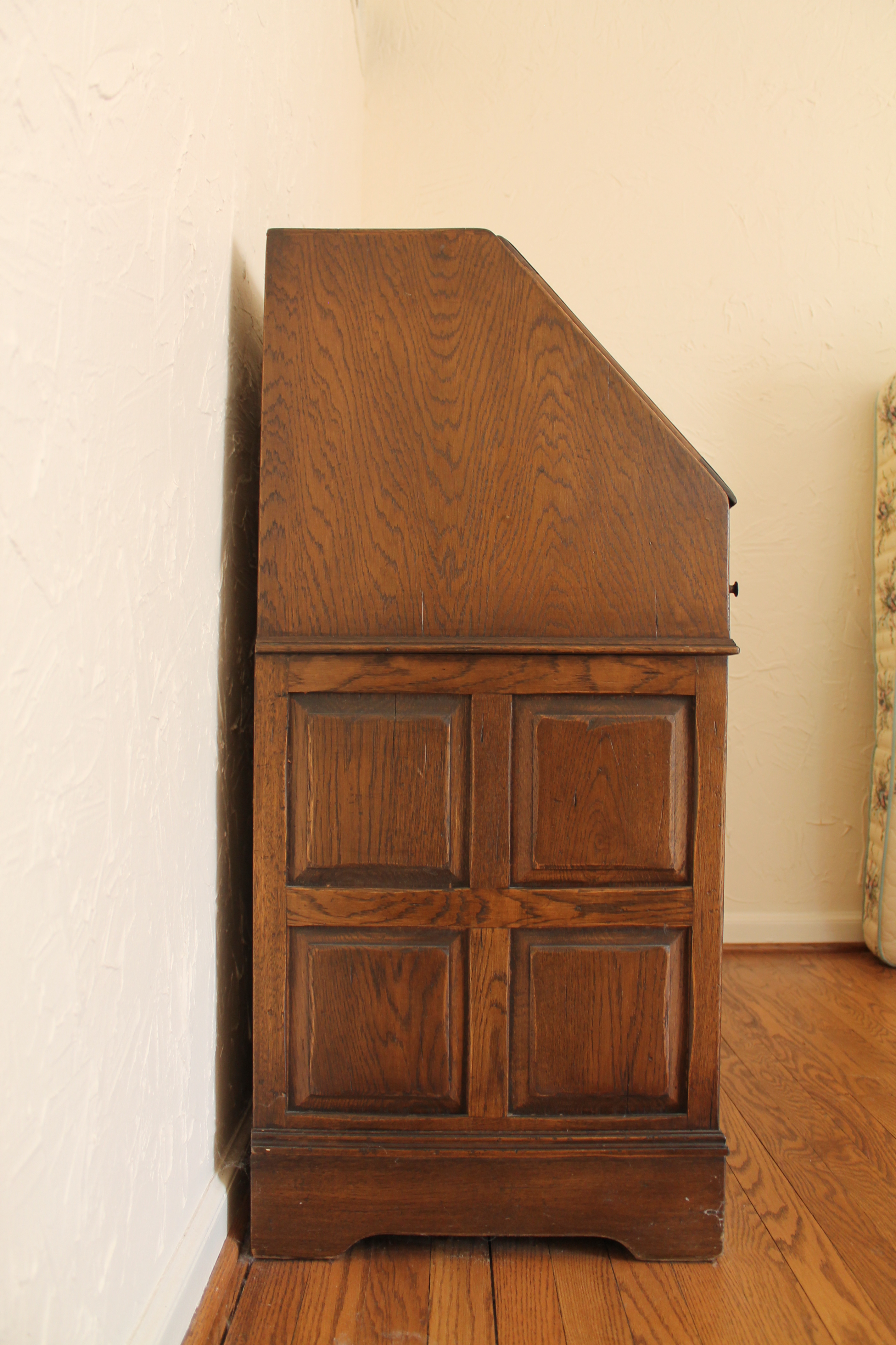 Ethan Allen English Made Oak Secretary Desk