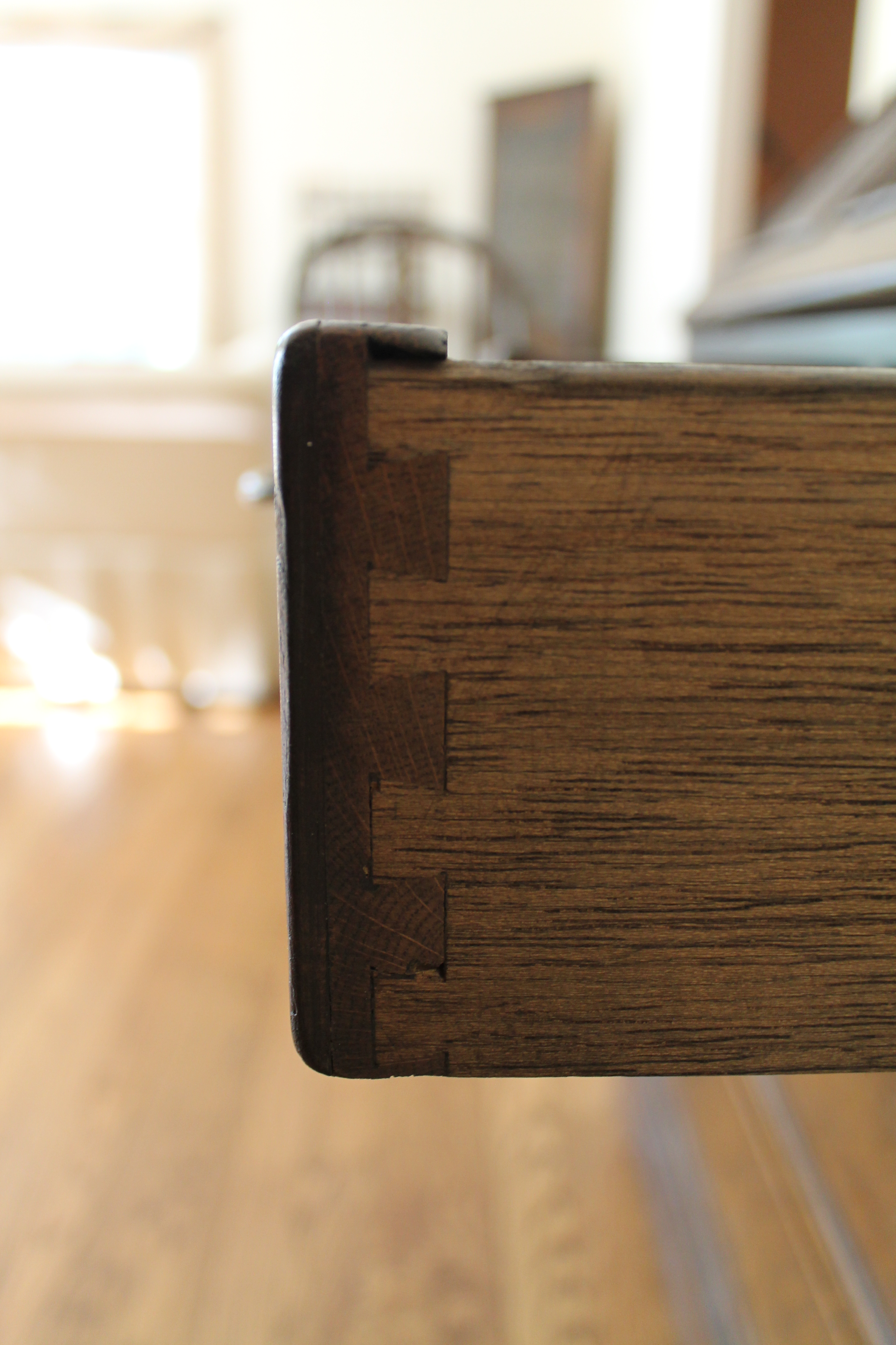 Ethan Allen English Made Oak Secretary Desk