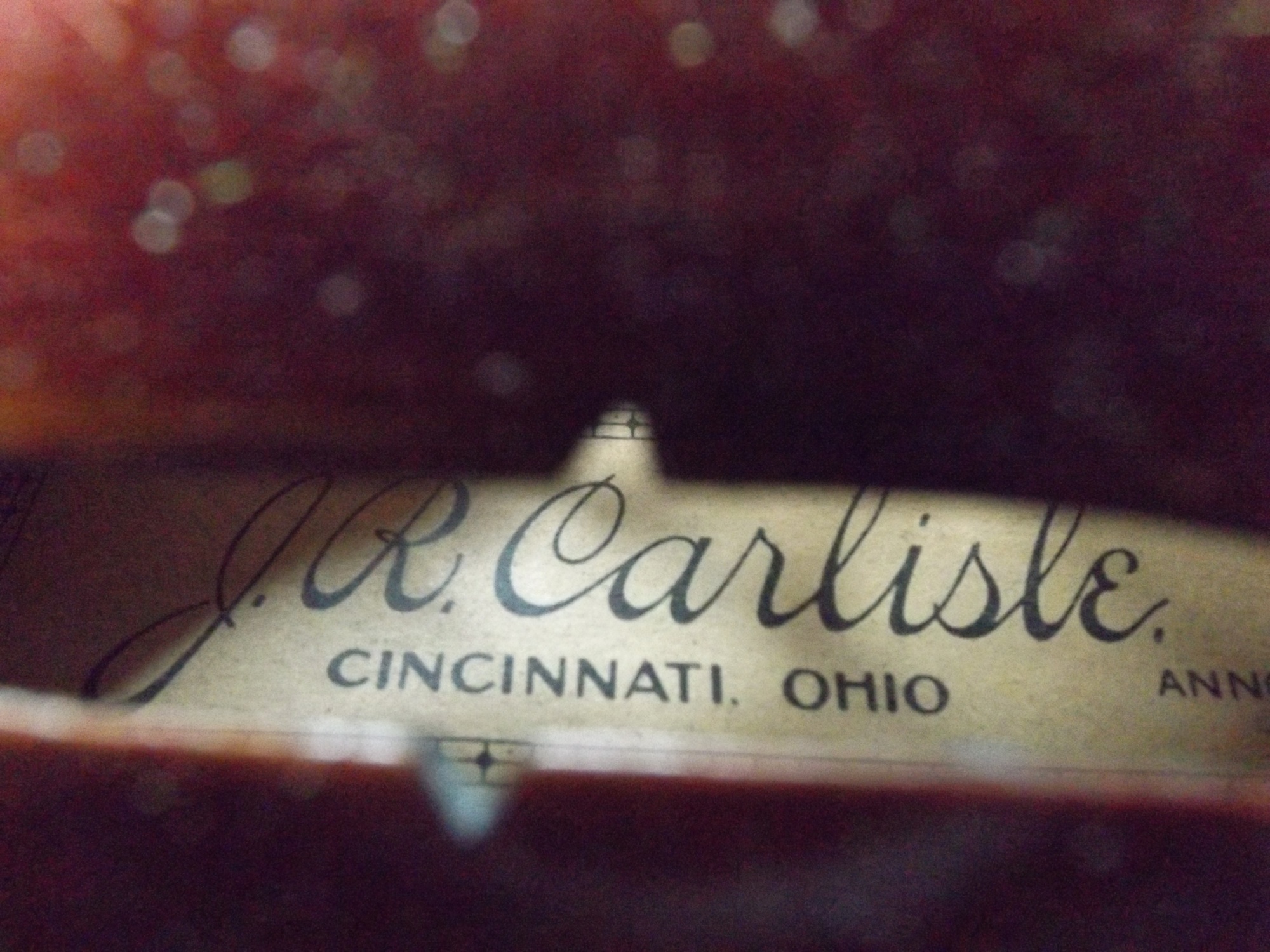 Vintage Carlisle Violin with Case and Bow