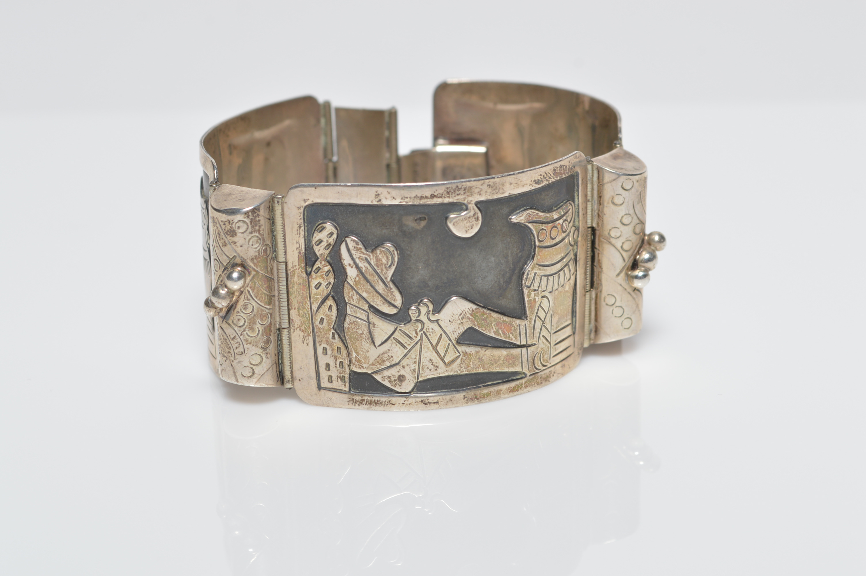 Vintage Sterling Bracelet by Diaz Santoyo 