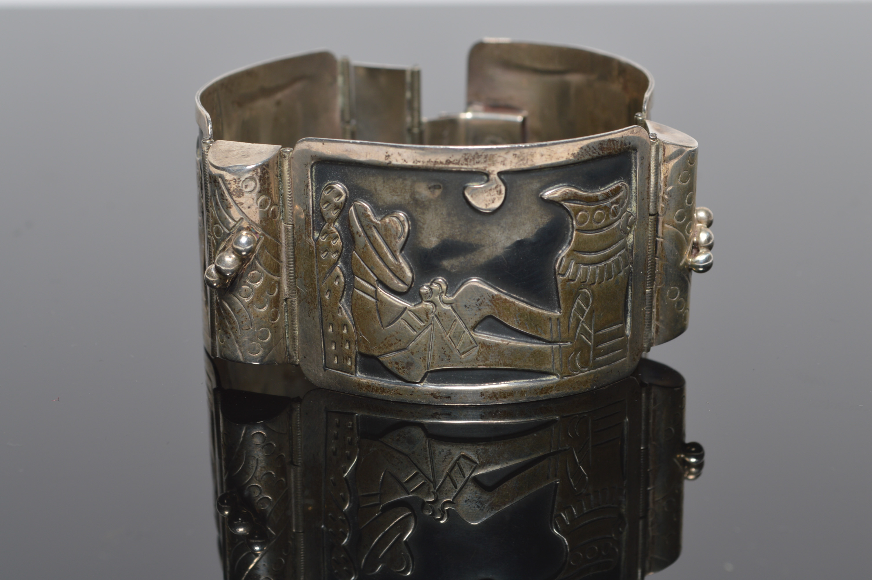 Vintage Sterling Bracelet by Diaz Santoyo 