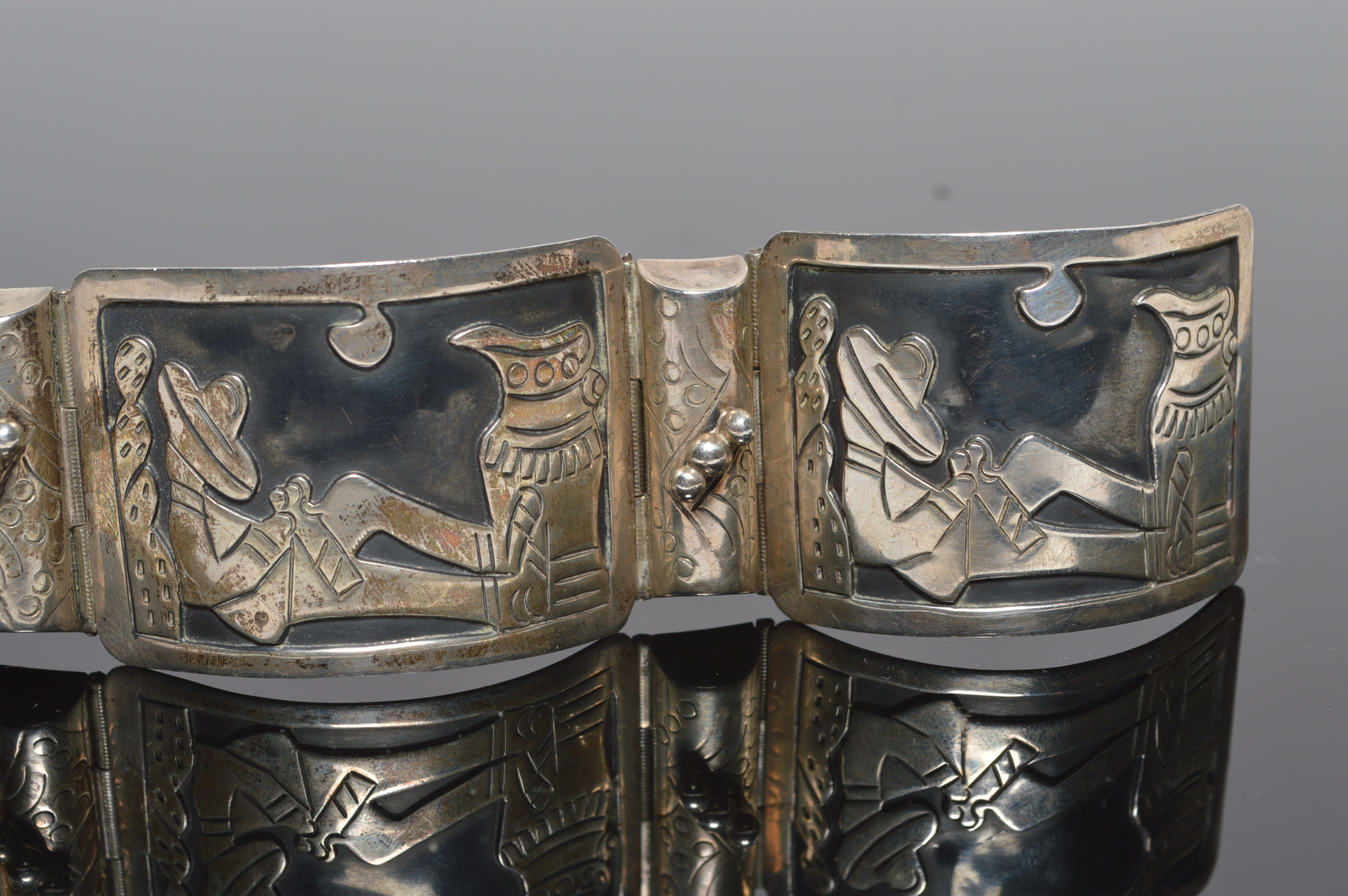 Vintage Sterling Bracelet by Diaz Santoyo 