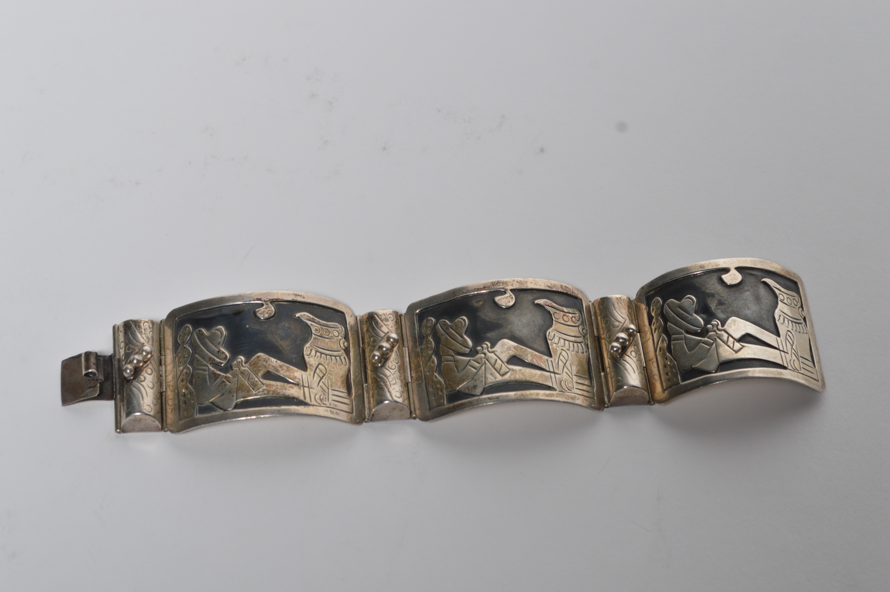 Vintage Sterling Bracelet by Diaz Santoyo 