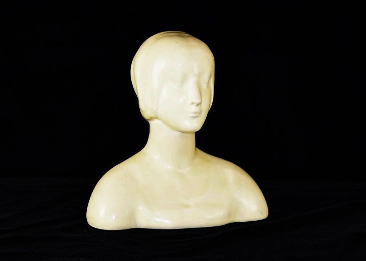 Rookwood Pottery Bust of A Woman in Ivory Matte Glaze