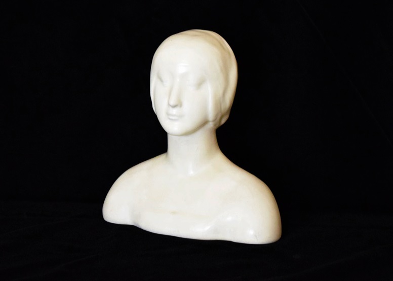 Rookwood Pottery Bust of A Woman in Ivory Matte Glaze