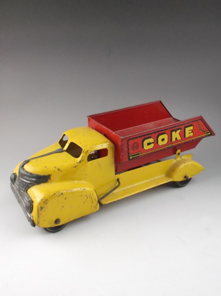 1940s Marx Toys Metal Coke Dump Truck
