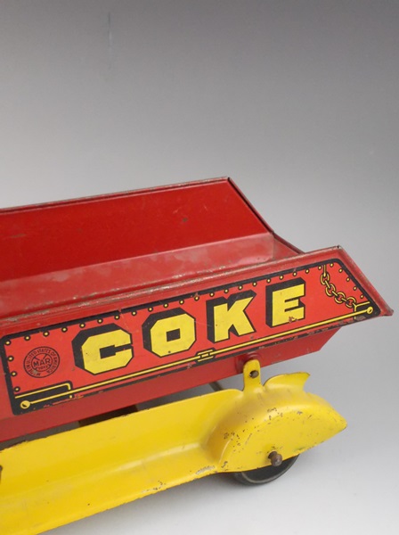1940s Marx Toys Metal Coke Dump Truck