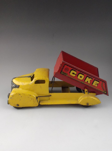 1940s Marx Toys Metal Coke Dump Truck
