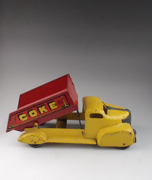 1940s Marx Toys Metal Coke Dump Truck