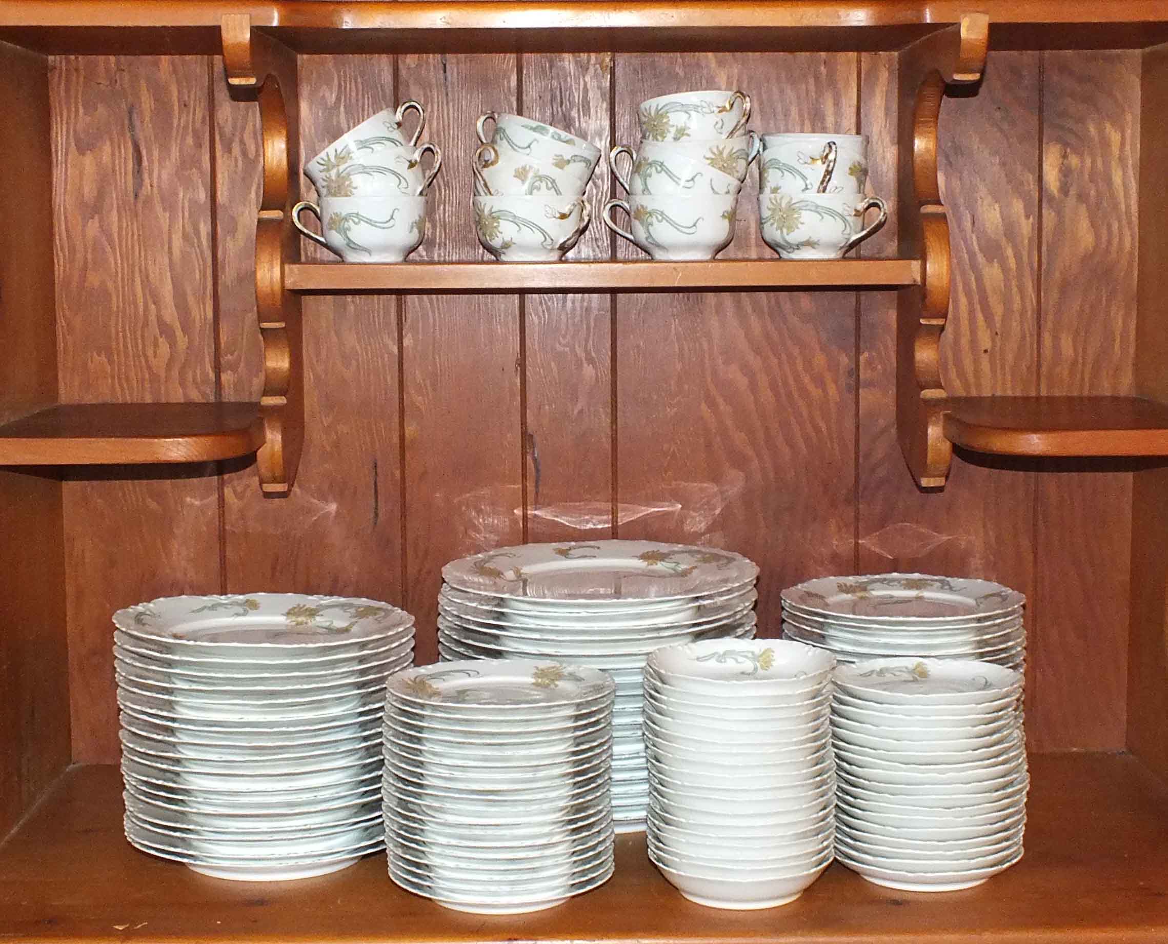 Antique Haviland Limoge "Spider Mum" China Service