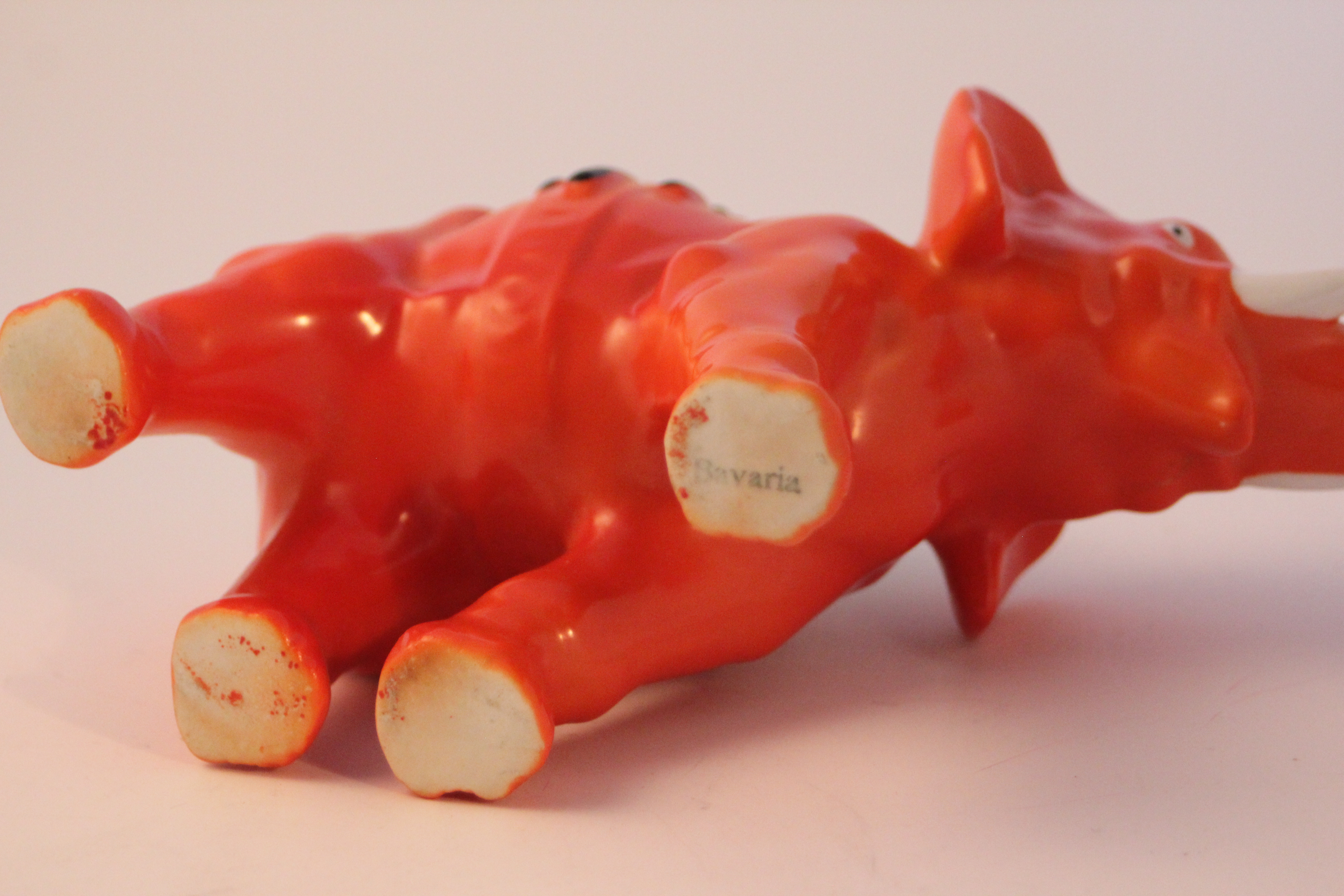 Rare Art Deco Bavaria Pottery Elephant 