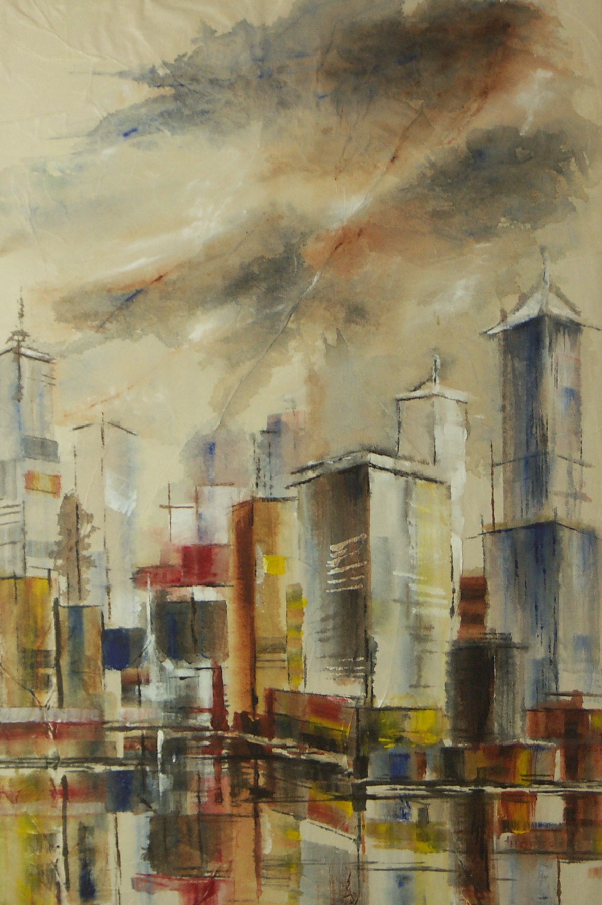 Original Abstract Watercolor - Ingrid Hofer