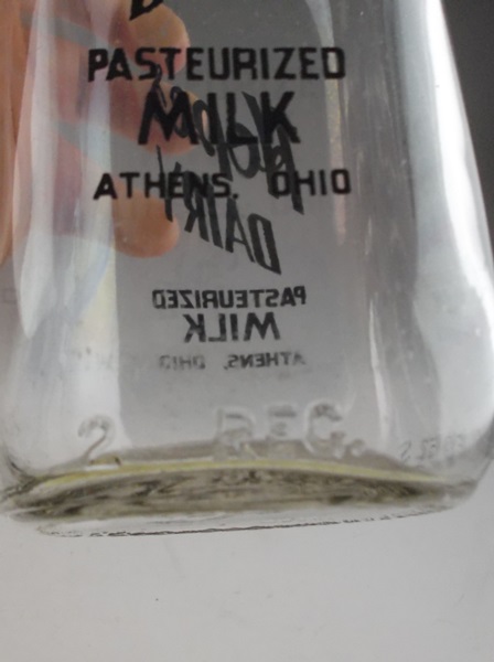 Vintage Hope Dairy Bottle with Paper Lid