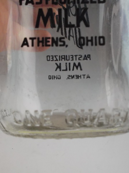 Vintage Hope Dairy Bottle with Paper Lid