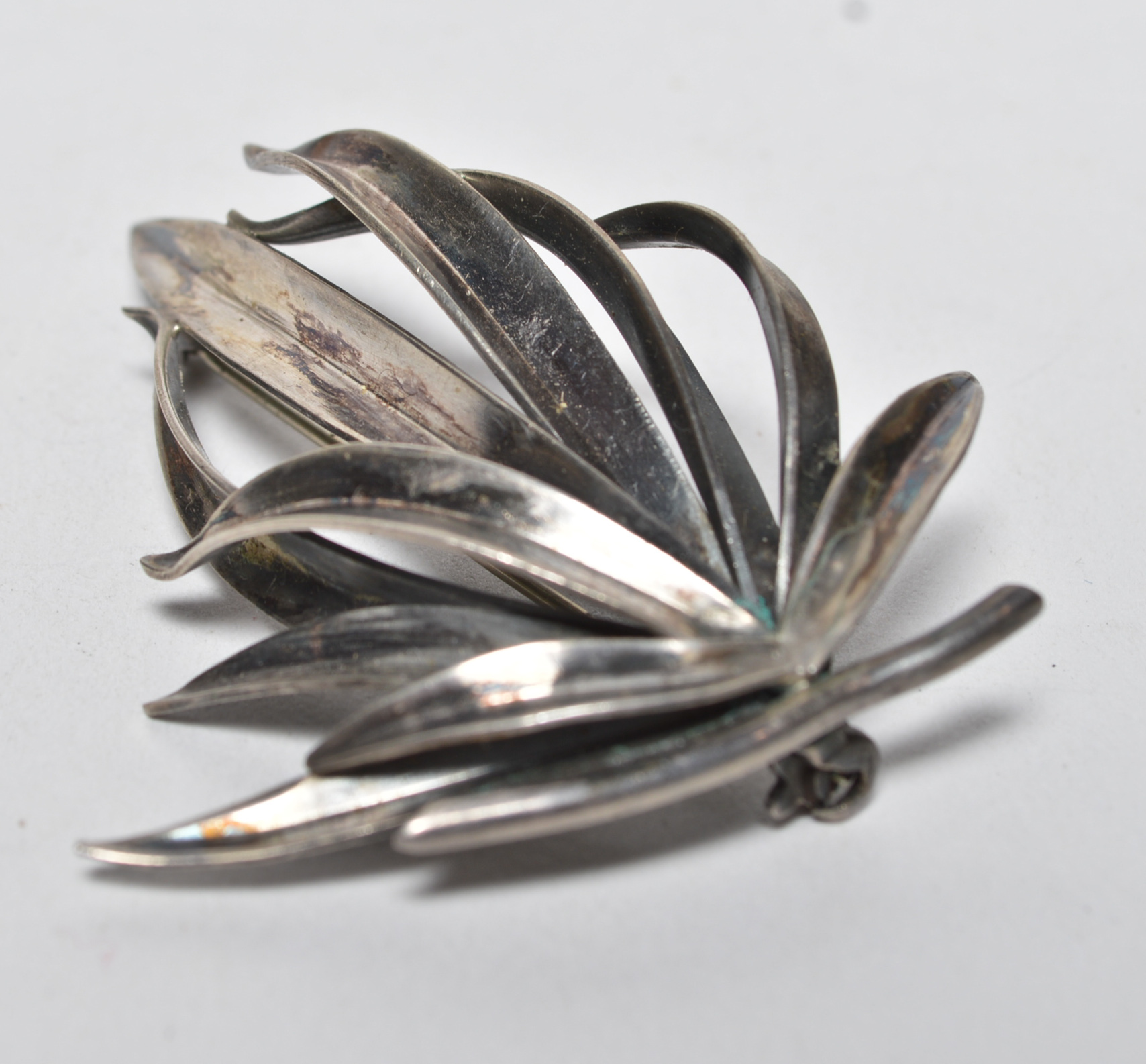 Vintage Sterling Silver Floral Brooches 