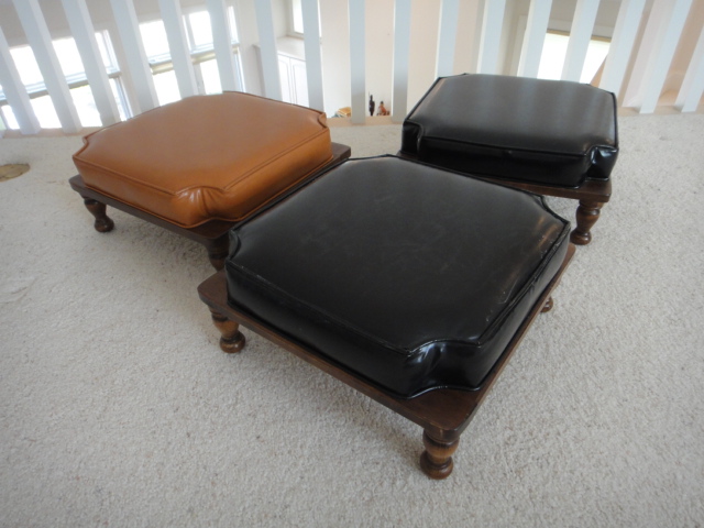 Mid-Century Ethan Allen Stackable Foot Stools