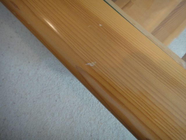 Contemporary Pine and Glass Coffee Table