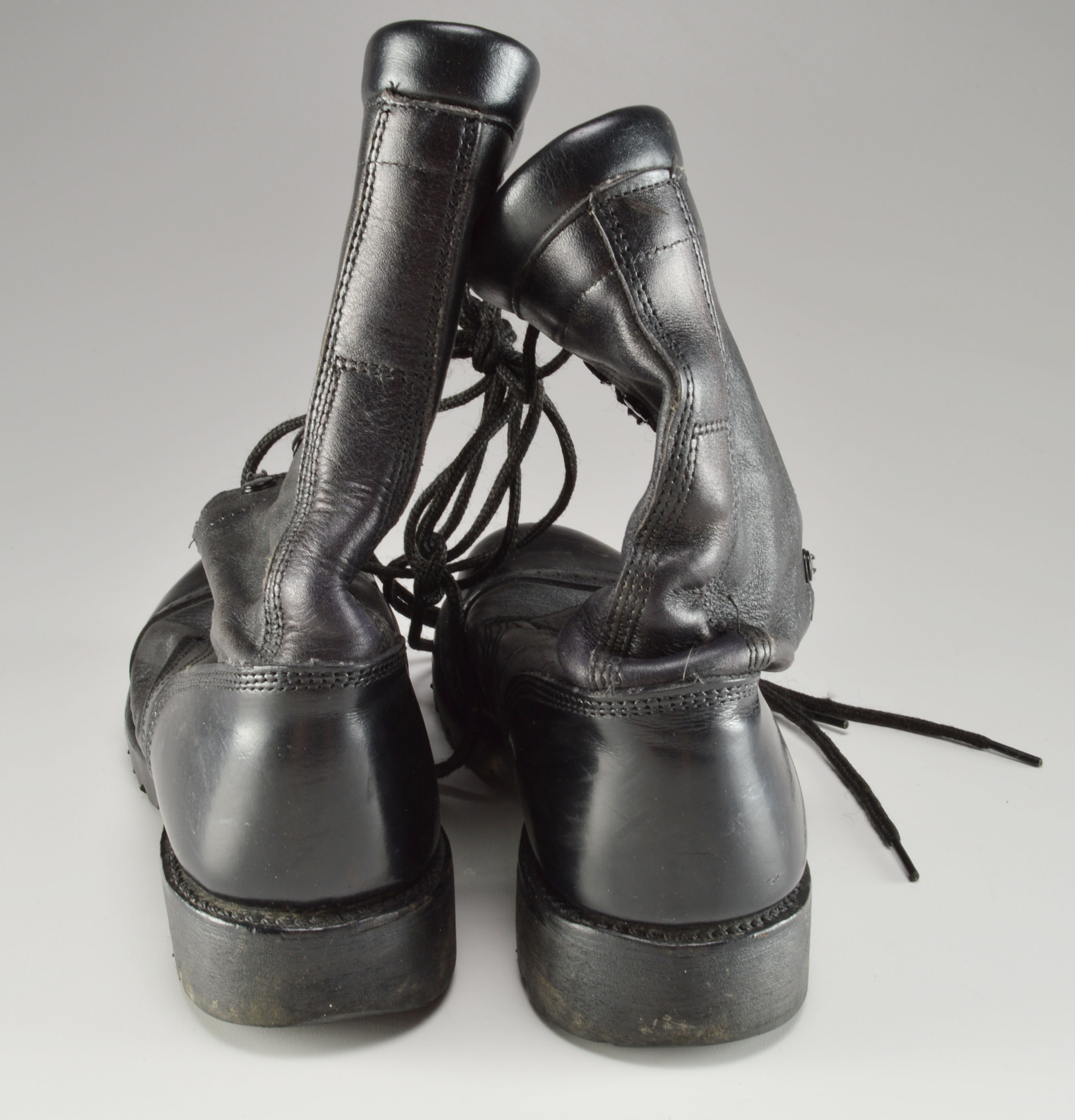 Vintage Corcoran Black Leather Jump Lace Up Tactile Boots