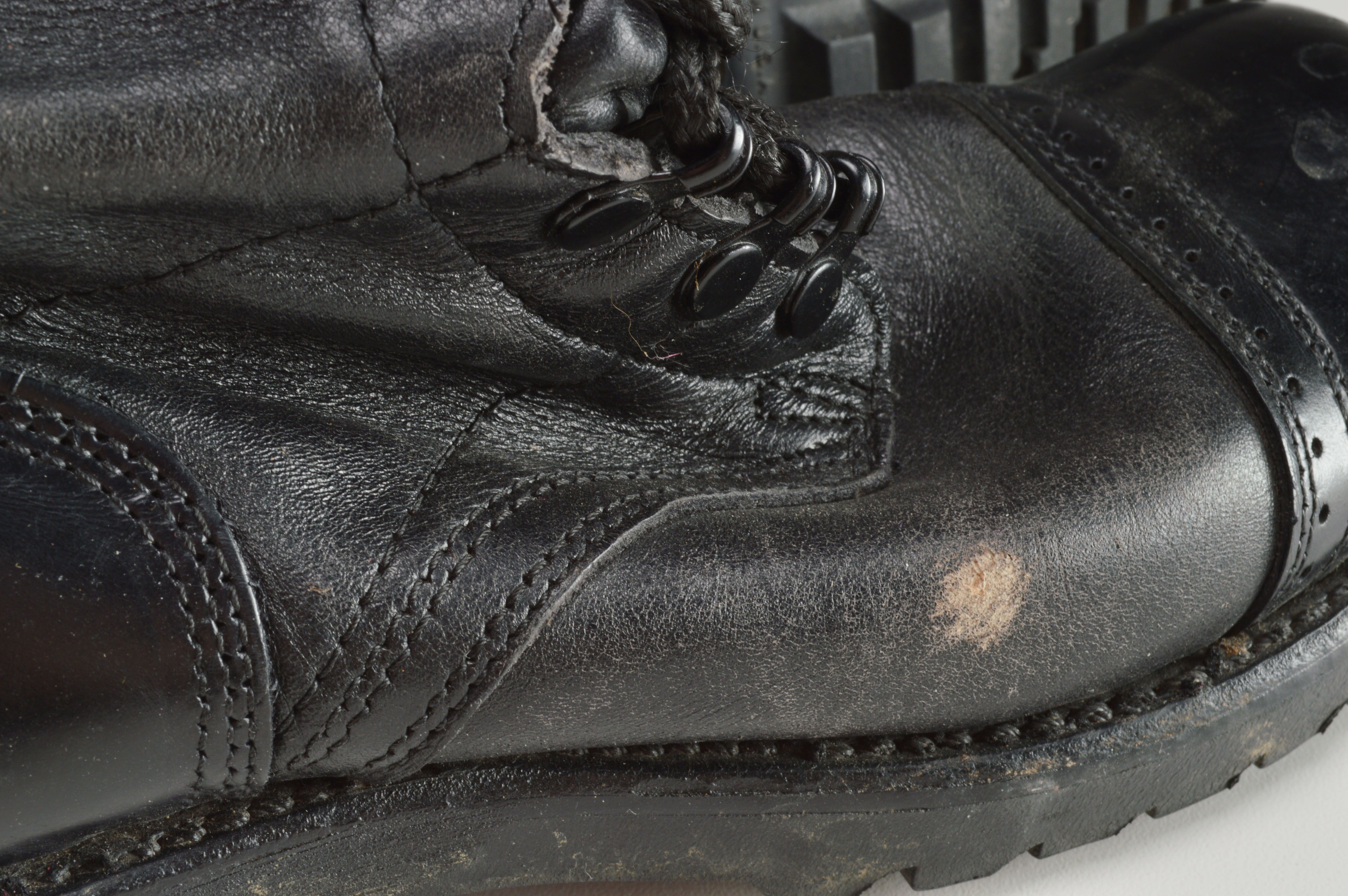 Vintage Corcoran Black Leather Jump Lace Up Tactile Boots