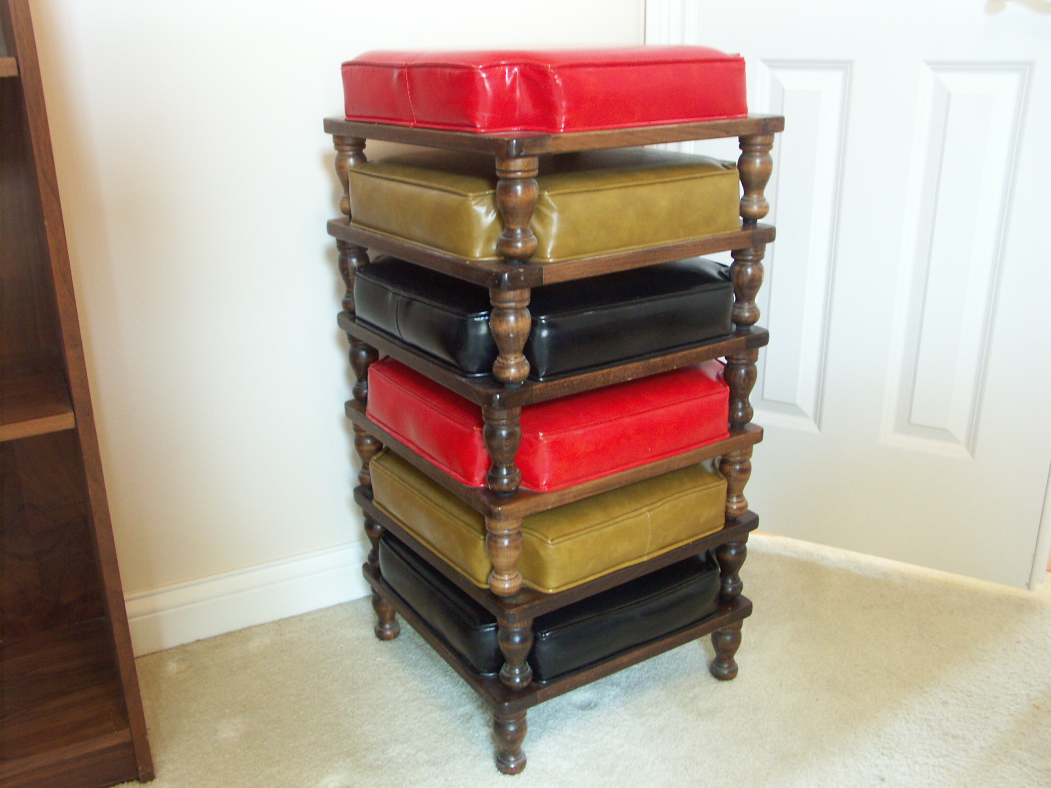 Mod 1970's Stackable Footstools 