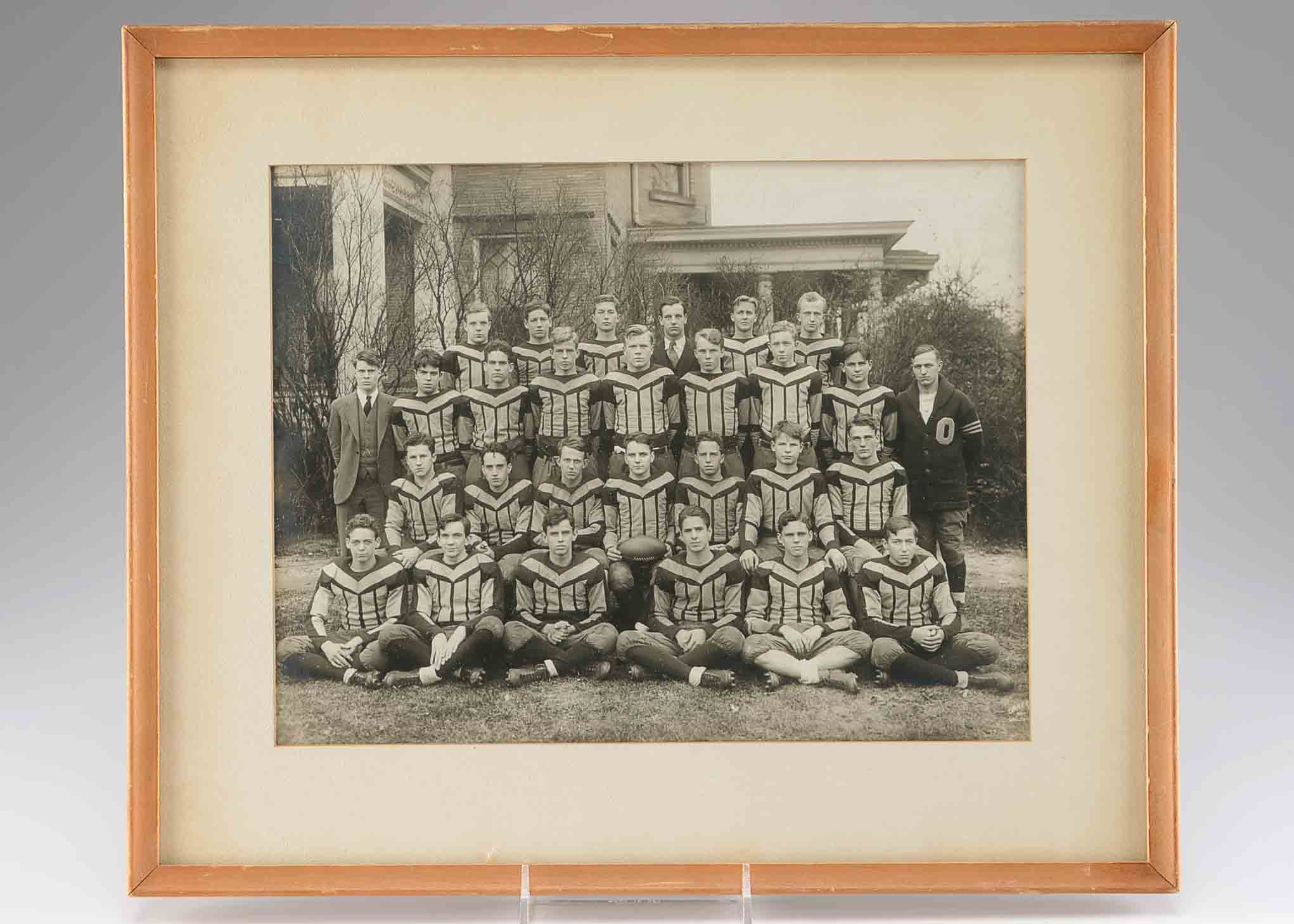 Vintage 1920s Football Photo Columbus Academy 