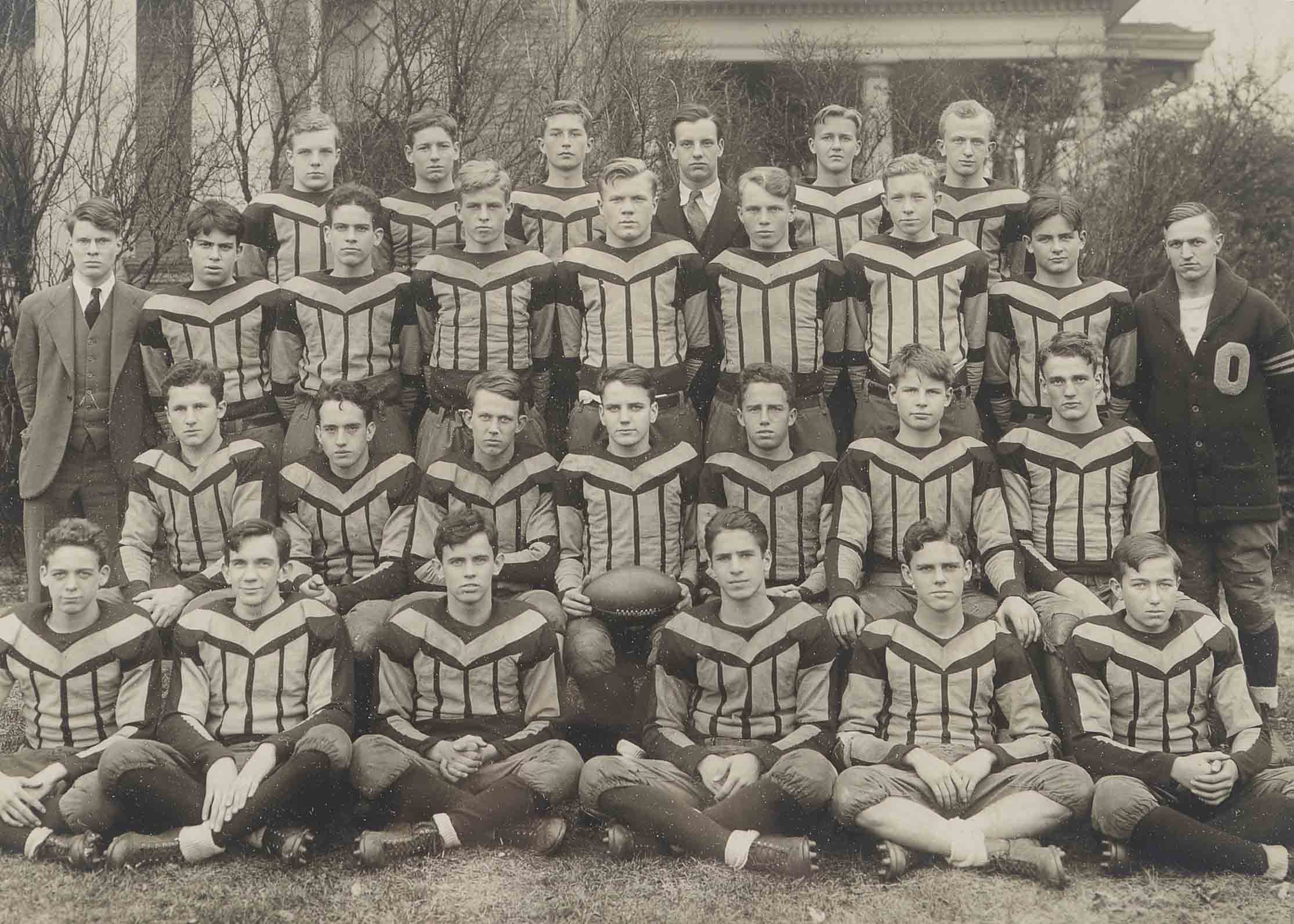 Vintage 1920s Football Photo Columbus Academy 